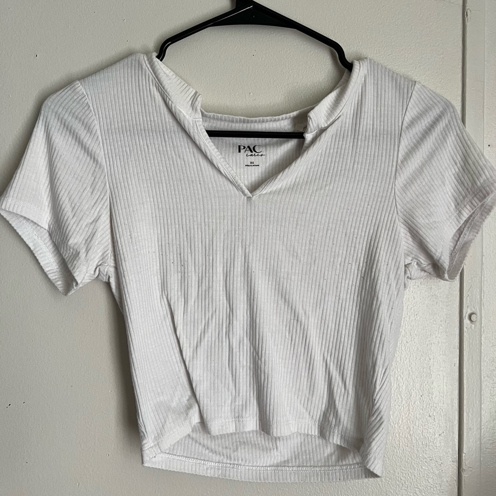White, crop top